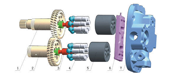 Hitachi di parti di pompa a pistoni idraulici HPV091(EX200-2,3)