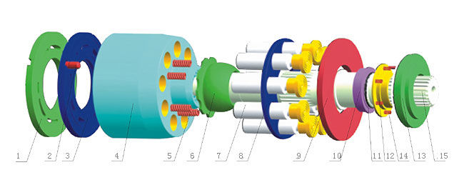 Il pistone idraulico Sauer pompa PV18/20/21/22/23/24/25/26/27/SPV6/119